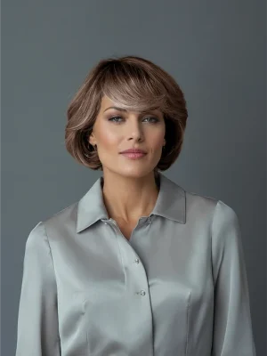Mocha Brown Short Bob Hair With Curled Ends