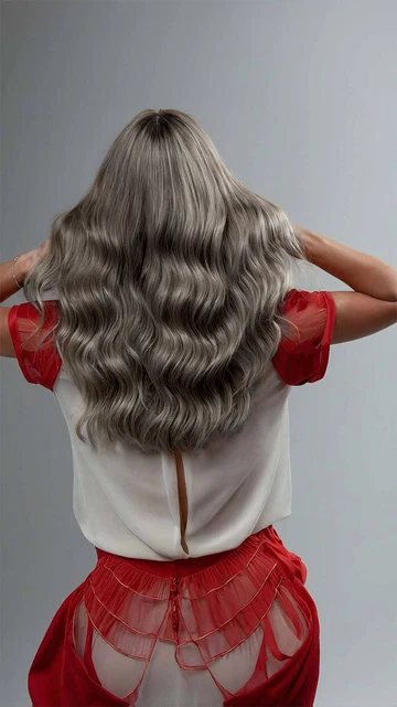 Natural Curl Dark Grey Tuscany Wig